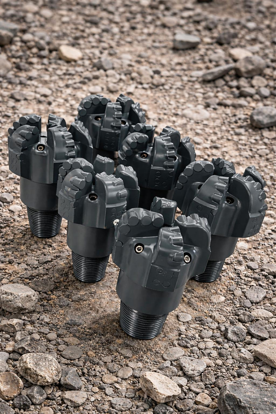 BK24 PDC-Meissel 5 Flügel 7 Düsen